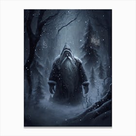 Spooky Father Christmas Canvas Print