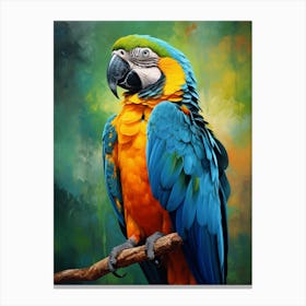 Colorful Parrot - Painting Canvas Print