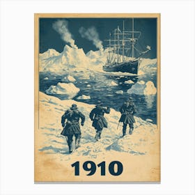 Aihrgdesign A Vintage Adventure Poster Of A Polar Exploration Aaaee4eb 9d6b 445a 816e 7ca7bba0ac90 0 Canvas Print