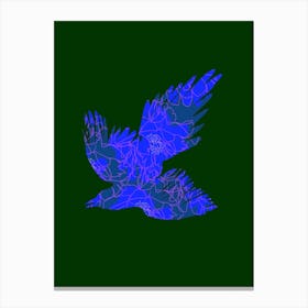 the blue bird Canvas Print