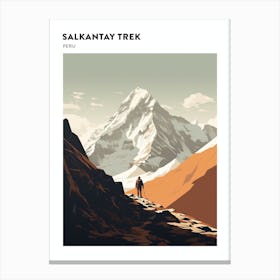 Salkantay Trek Peru 1 Hiking Trail Landscape Poster Canvas Print