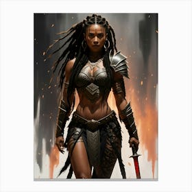 Sassy Warrior 1 Canvas Print