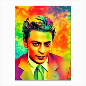 Shah Rukh Khan Colourful Pop Movies Art Movies Canvas Print