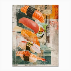 Kitsch Sushi Collage 3 Canvas Print