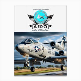 Hall-O-Gram Creations Aero Prototype Concept ~Reimagined 30 Canvas Print