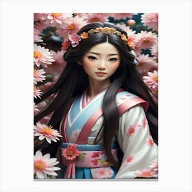Chines Girl Canvas Print