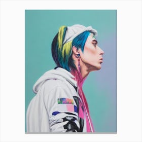 Falling In Reverse Colourful Illustration Canvas Print