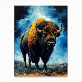 Lightning Bison Toile