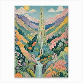 Pastel Tower Whimsy Canvas Print