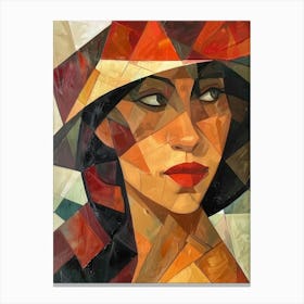 Woman In A Hat 95 Canvas Print