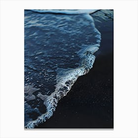 Black Sand Beach Canvas Print