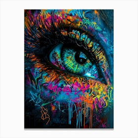 Graffiti Eye Canvas Print