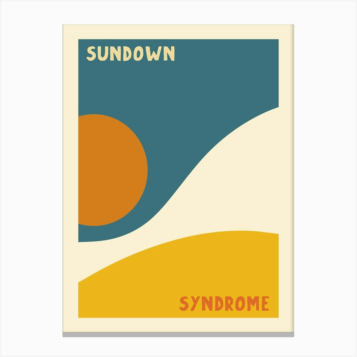 Tame Impala Music Poster Song Lyrics Print Mid Century Modern Alternative Album Poster Funky Wall Art Pop Culture Print Canvas Print by Jaffa Orange