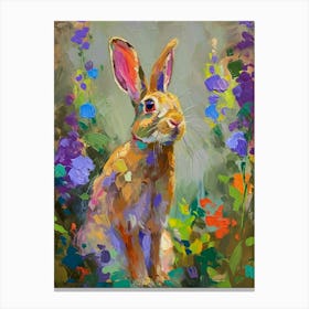 Polish Rex Rabbit Painting 2 Canvas Print