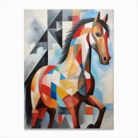 Horse Abstract Pop Art 6 Canvas Print