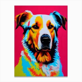 Great Pyrenees Andy Warhol Style dog Canvas Print