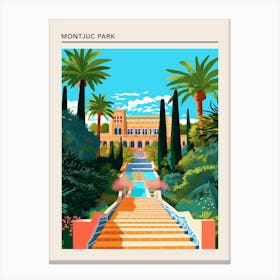 Montjuc Park Barcelona Canvas Print