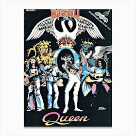 Rock Hobby Queen Band Poster Music Memorabilia Wall Art Canvas Print