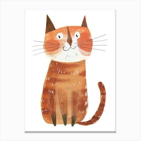 Ragamuffin Cat Clipart Illustration 1 Canvas Print