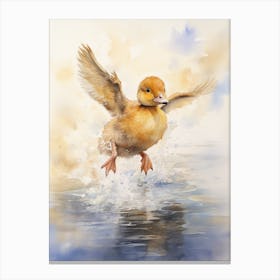 Duckling Taking Flight 1 Canvas Print