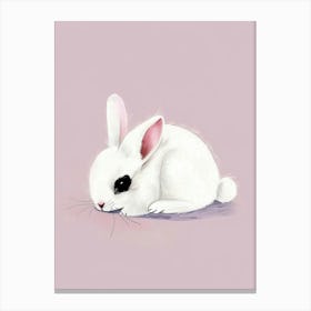 White Bunny 2 Canvas Print