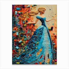 Stitching of Cinderella 1 Canvas Print
