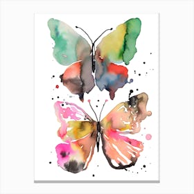 Ink Artistic Butterflies Canvas Print