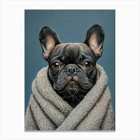 Wash Closet Frenchie 1 Canvas Print