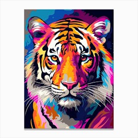 Tiger Art In Fauvism Style 1 Canvas Print