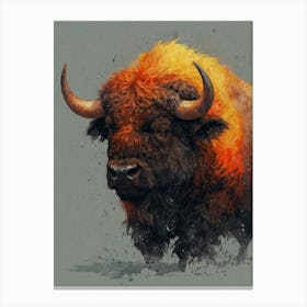 Bison 2 Canvas Print