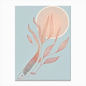 From Flowers and Fishes - Abstract Minimal Boho Beach Canvas Print