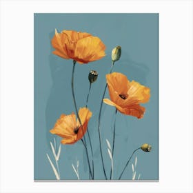 Orange Poppies Canvas Print Canvas Print