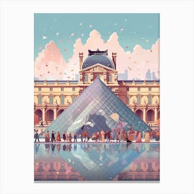 The Louvre Museum Paris France Canvas Print