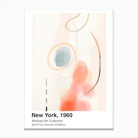 World Tour Exhibition, Abstract Art, New York, 1960 9 Canvas Print