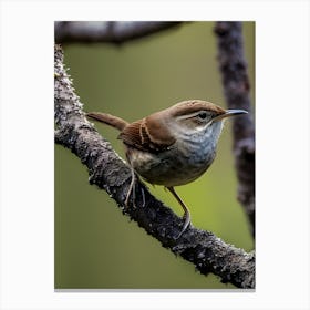 House Wren -Reimagined 19 Canvas Print