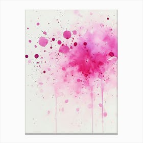 Pink Splash Canvas Print Canvas Print