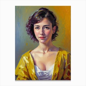 Portrait Of A Young Woman 27 Canvas Print