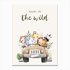 Wild Kids and Nursery Canvas Print