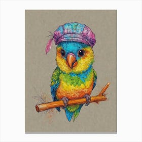 Colorful Parrot 32 Canvas Print