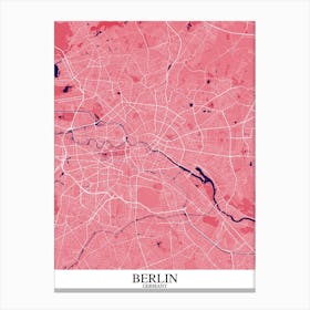 Berlin Pink Purple Canvas Print