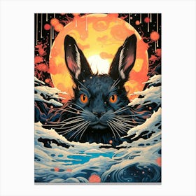 Hare In The Moonlight 1 Canvas Print