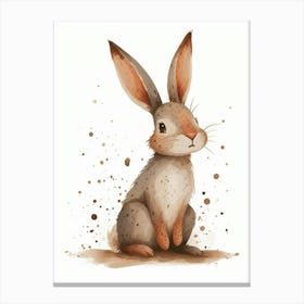 Beveren Rabbit Nursery Illustration 2 Canvas Print