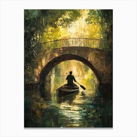 Man In A Boat 3 Canvas Print