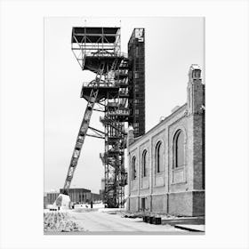 Social Modernism Old Mining Tower Canvas Print