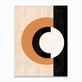 Melodies Of Beige Bauhaus Canvas Print