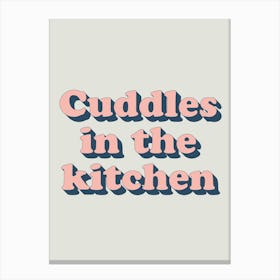 Cuddles In The Kitchen Stampe su tela