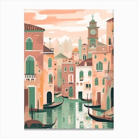 Venice, Italy Illustration Canvas Print