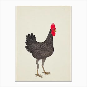 Chicken Illustration Bird Canvas Print