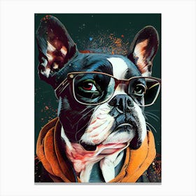 Boston Terrierdog animal Canvas Print