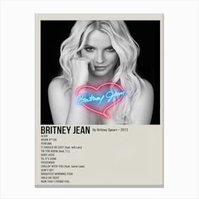 Britney Jean By Britney Spears 2013 Poster Canvas Print